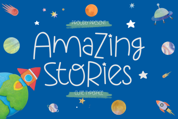 Amazing Stories Font: A Playful Display Typeface for Kids’ Content