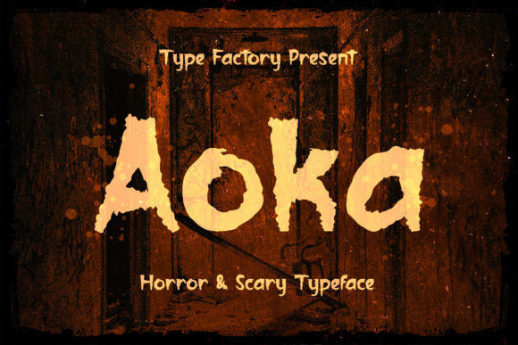 Aoka: A Bold Display Font for Thriller and Mystery Branding