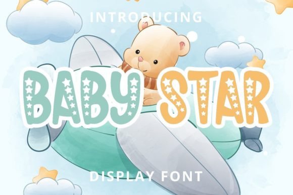 Baby Star: A Playful Display Font for Children’s Editorial Design