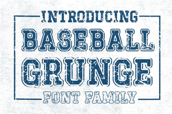 Baseball Grunge: A Retro Display Font for Bold Brand Messaging
