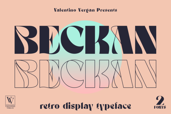 Beckan: A Retro Art Nouveau Display Font for Standout Campaigns