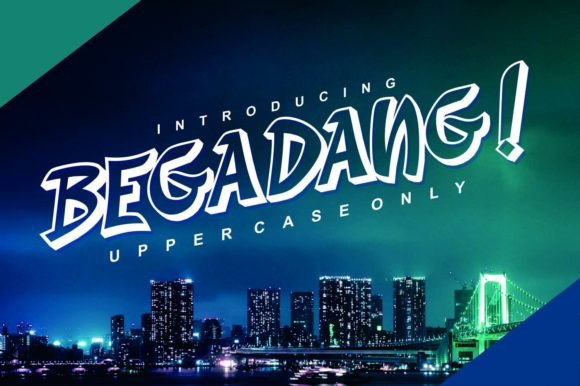 Begadang Display Font for Editorial Charm