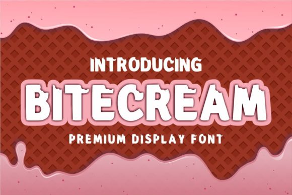 Bitecream: A Bold Display Font That Feels Like a Bite of Ice Cream