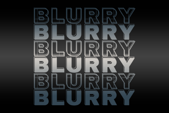 Blurry Font: A Display Font for Handmade Charm
