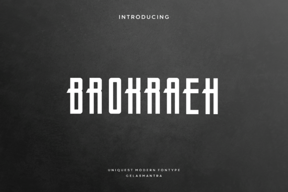 Brokraeh: A Modern Bold Display Font for Small Business Branding