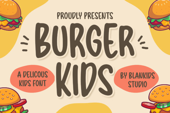 Burger Kids: A Playful Vintage Display Font