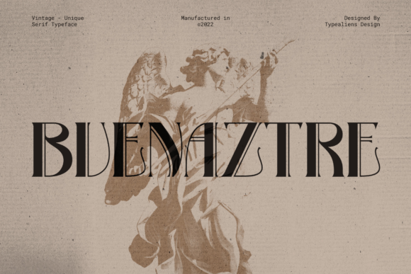 Bvenaztre: Art Deco Display Font for Vintage-Inspired Campaigns
