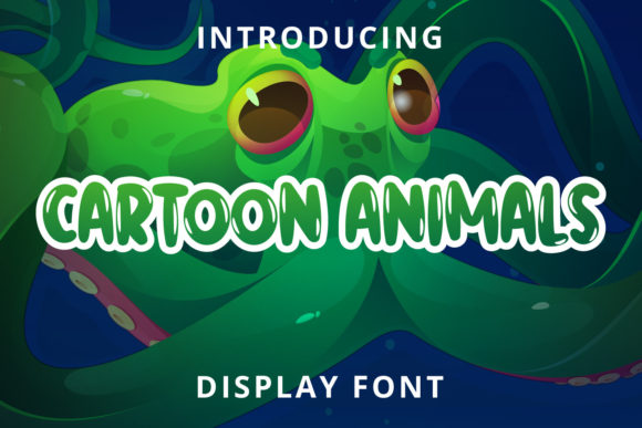 Cartoon Animals Font: A Fresh, Cute Display Typeface
