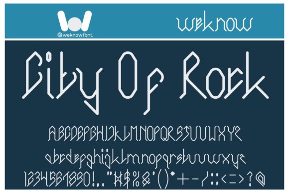 City of Rock Display Font for Bold, Memorable Branding