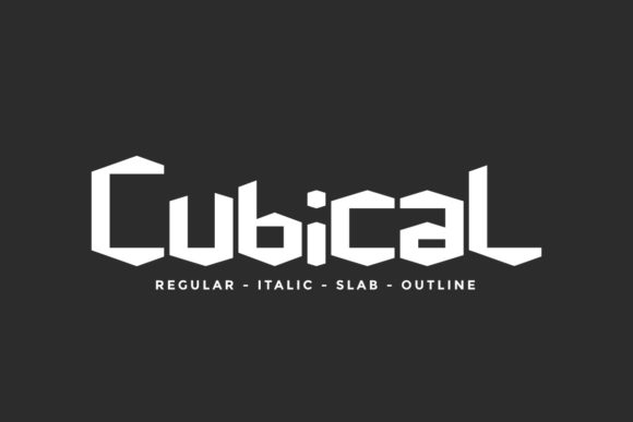 Cubical: A Futuristic Display Font for Bold Campaign Graphics