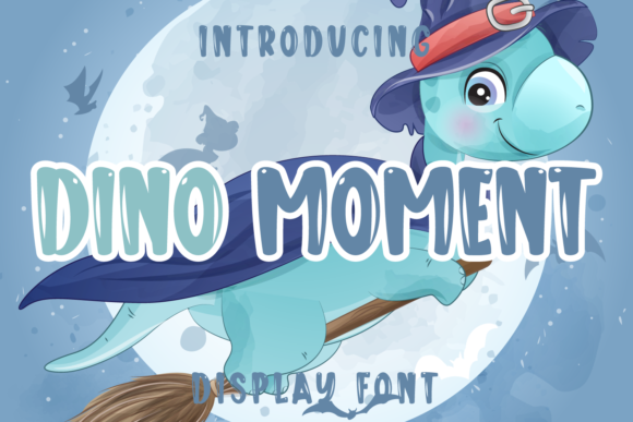 Dino Moment: A Bubbly Display Font with Editorial Grace