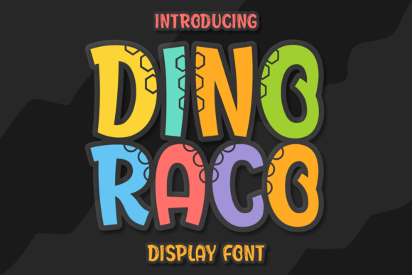 Dino Raco: A Playful Display Font for Creative Projects