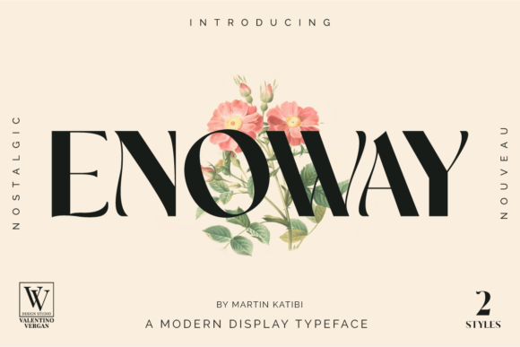 Enoway Display Font for Handmade Branding & Printables