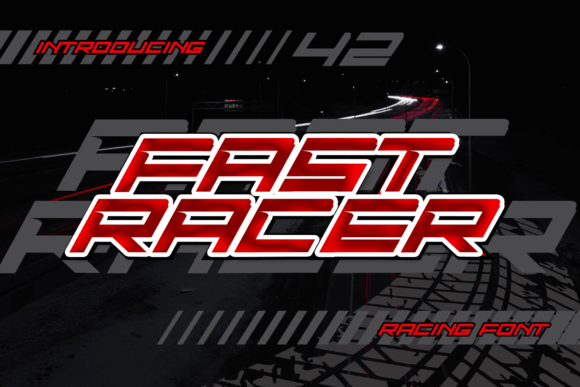 Fast Racer: A Futuristic Display Font for Bold Branding