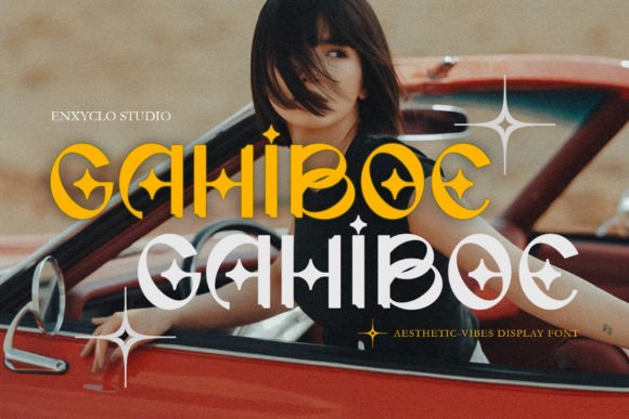 Gahiboe Font: Aesthetic Display Typeface for Headlines & Branding