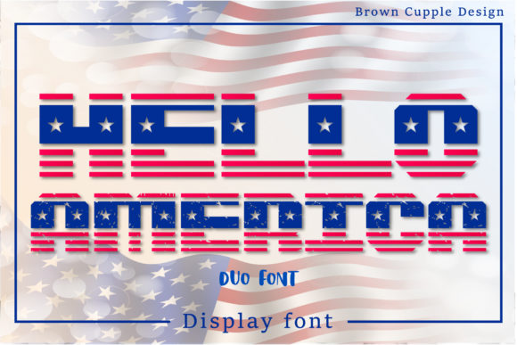 Hello America Display Font for Bold Campaign Headlines