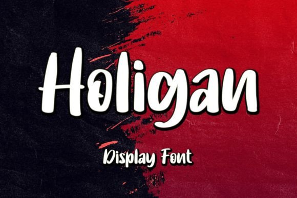 Holigan Display Font for Bold Handmade Branding