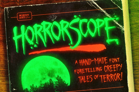 Horror Scope Display Font for Halloween Branding