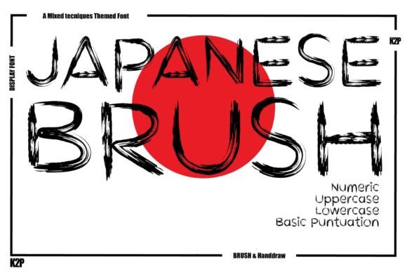 Japanese Brush Display Font for Bold Campaign Visuals