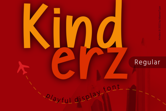 Kinderz Font: A Clean Display Font for Small Business Branding