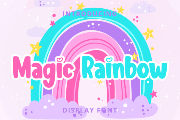 Magic Rainbow Font for Children’s Campaigns