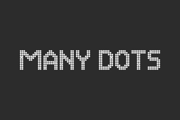 Many Dots: A Fun Display Font for Scroll-Stopping Visuals