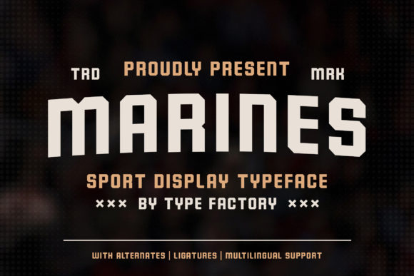 Marines Font: Bold Display Typeface for High-Impact Branding