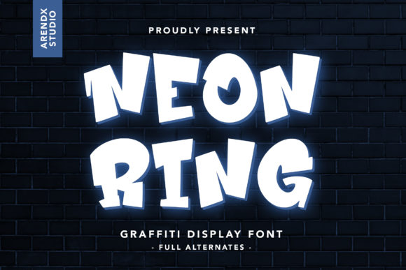 Neon Ring Display Font for Bold, Street-Authentic Branding