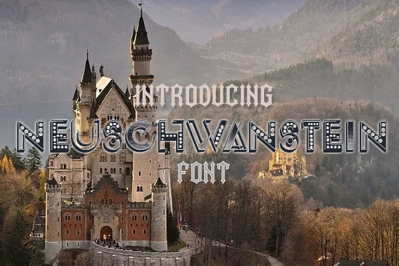 Neuschwanstein 3D Display Typeface for Makers