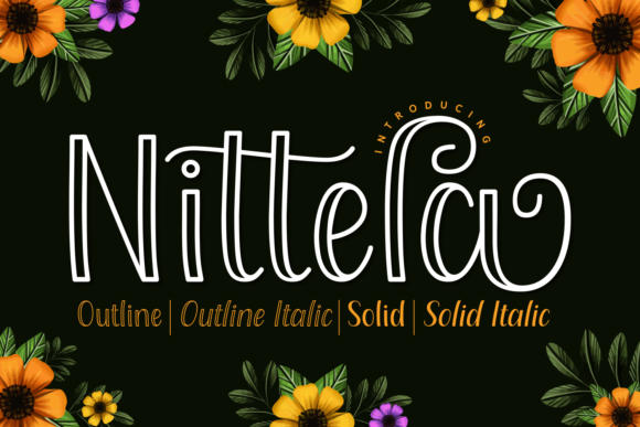 Nittela Font Family for Editorial Design and Branding