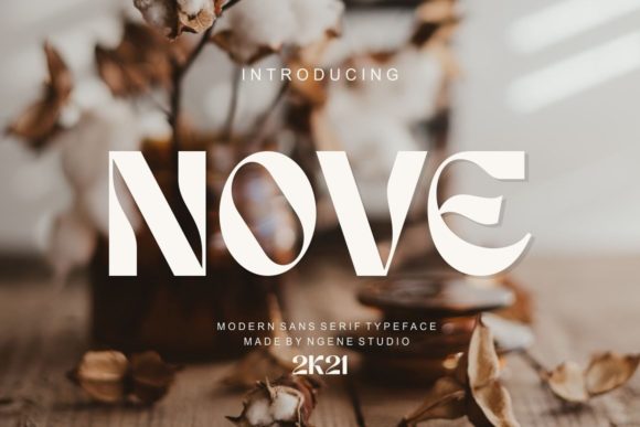 Nove Display Font for Handmade Creators
