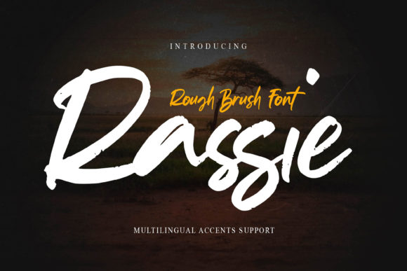 Rassie: A Textured Natural Display Font for Editorial Design