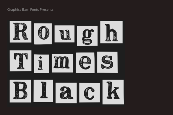 Rough Times Black Display Font for Bold Campaign Headlines