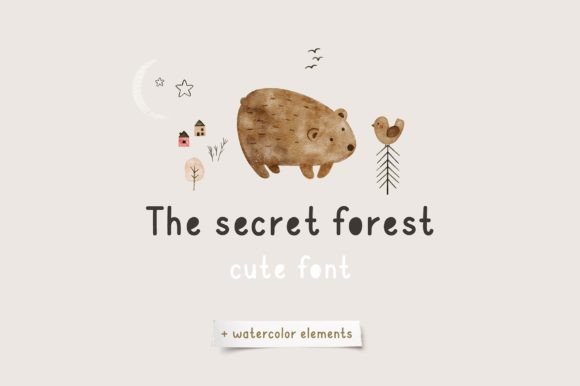 Secret Forest: A Handwritten Display Font for Editorial Charm