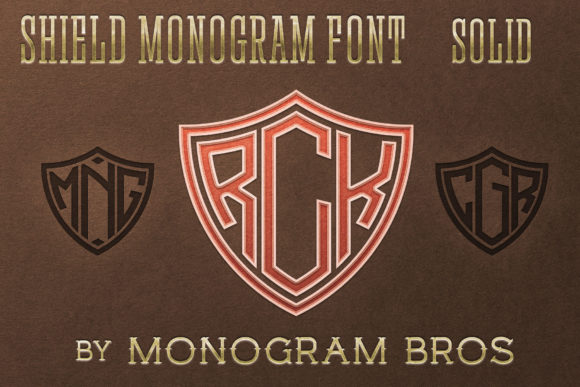 Shield Monogram: A Refined Display Font for Editorial Identity