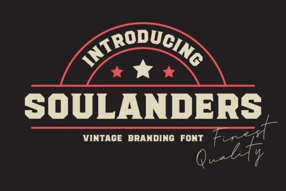 Soulanders: A Vintage Serif Display Typeface for Editorial Warmth