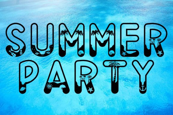 Summer Party Font for Bright, Fun Branding Projects