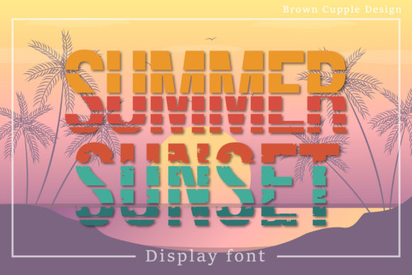 Summer Sunset Font: A Retro Display Typeface for Warm Branding