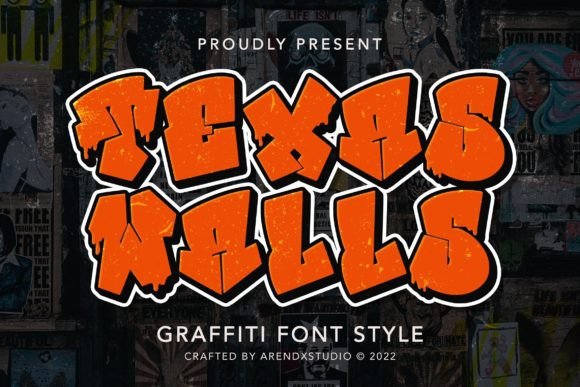 Texas Walls: A Graffiti Display Font for Bold Digital Branding