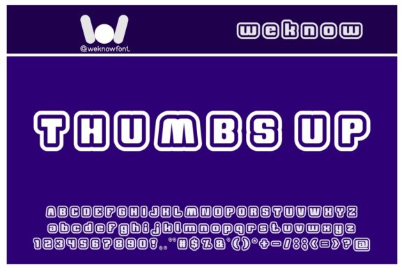 Thumbs Up Font: A Bold Techno Display Typeface for Impactful Branding