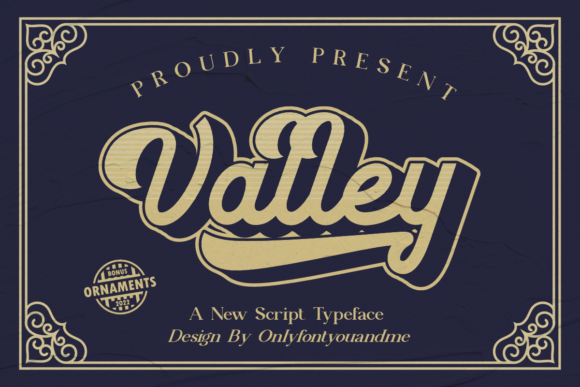 Valley Display Font for Vintage-Inspired Web Design