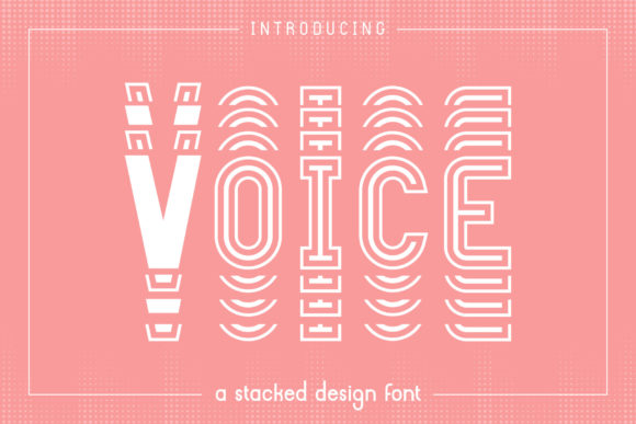 Voice Display Font for Bold Campaign Headlines
