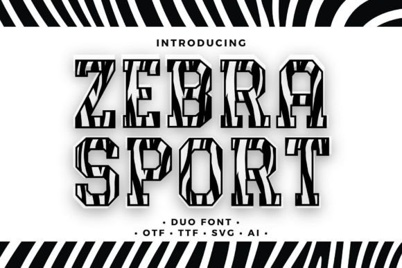 Zebra Sport Display Font for Bold Campaign Visuals